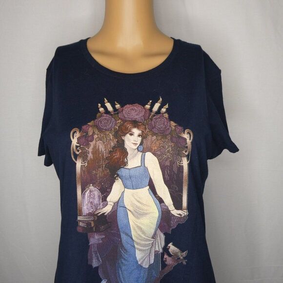 Teefury Disney Belle Beauty & the Beast T Shirt - Picture 3 of 5